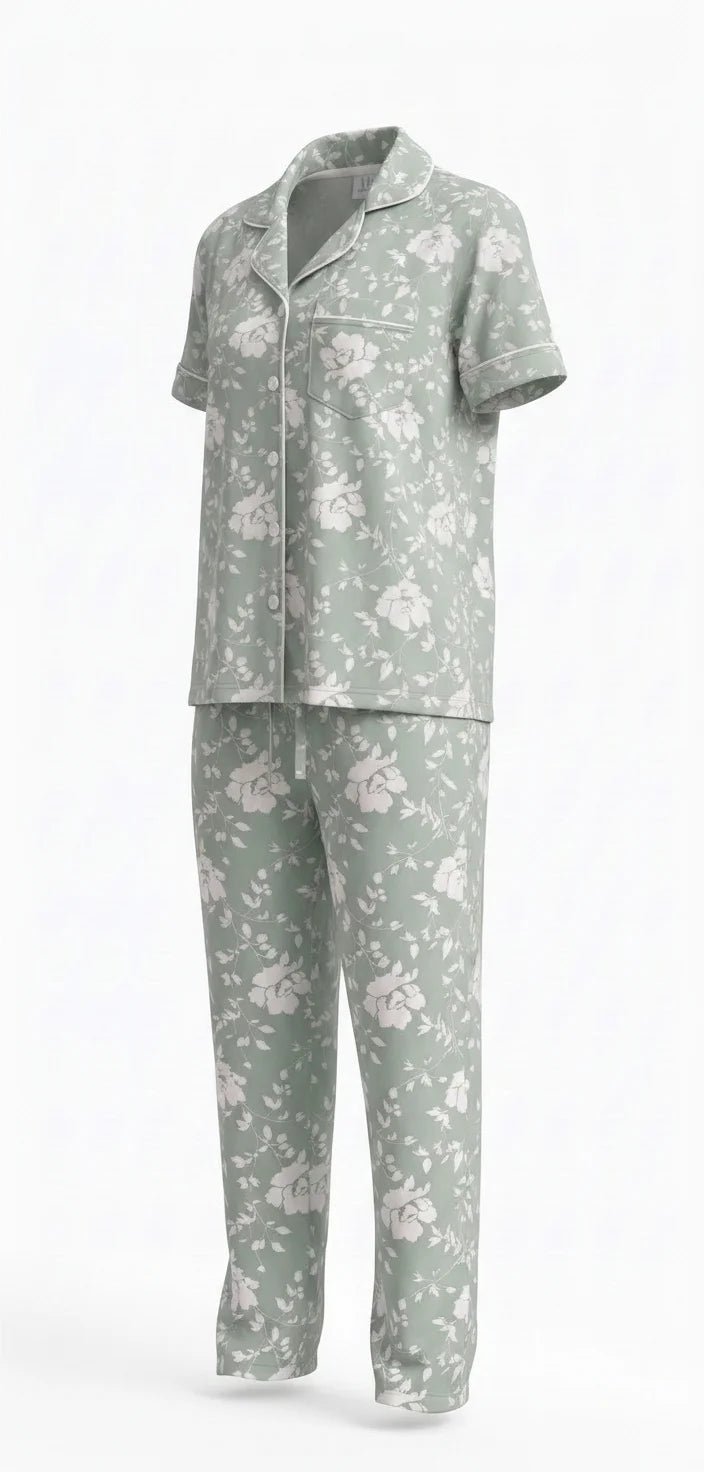 Flora Pajama Set - Lina Homewear