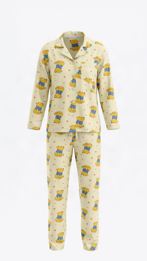 Honey Bear Pajama Set - Lina Homewear