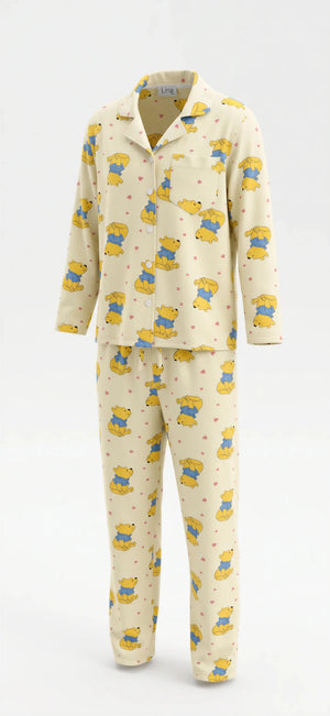 Honey Bear Pajama Set - Lina Homewear