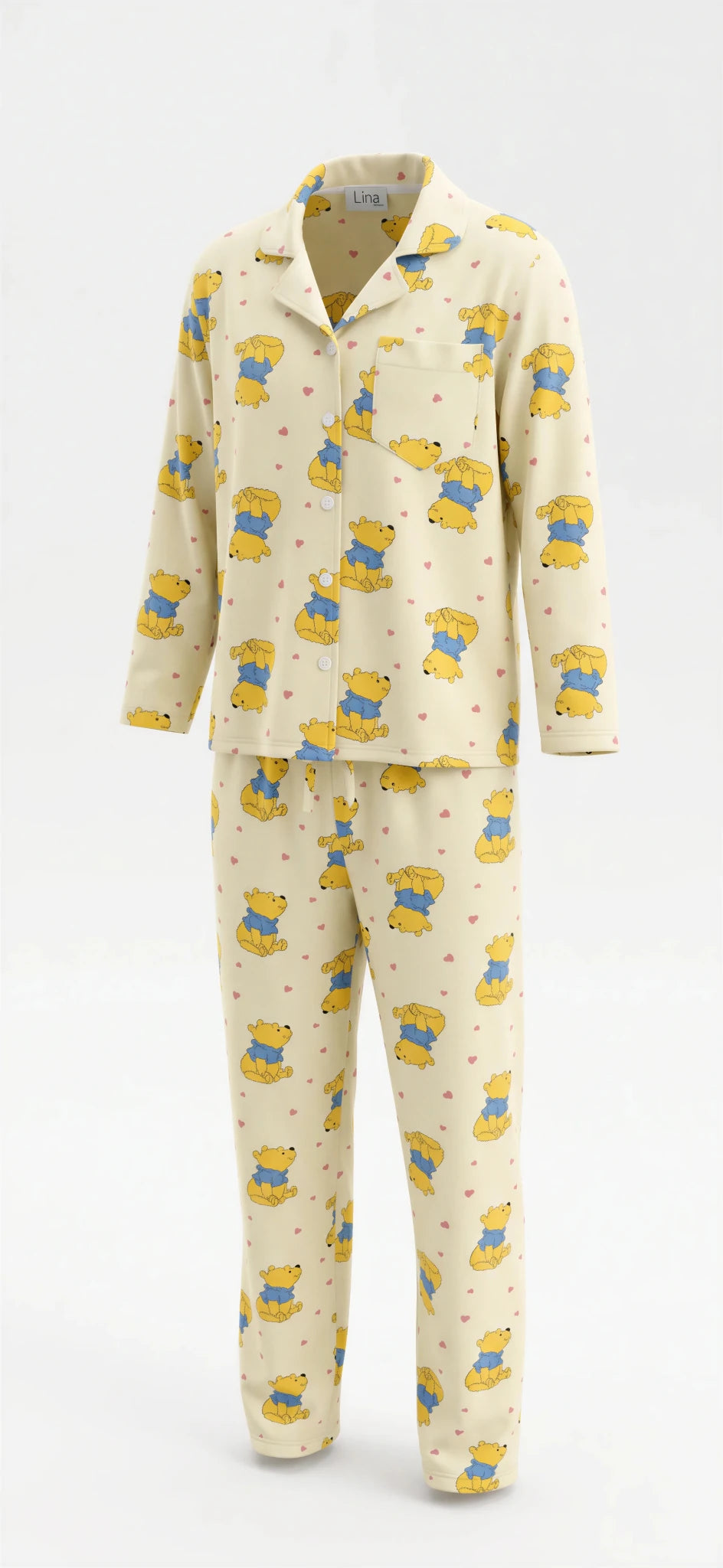 Honey Bear Pajama Set - Lina Homewear