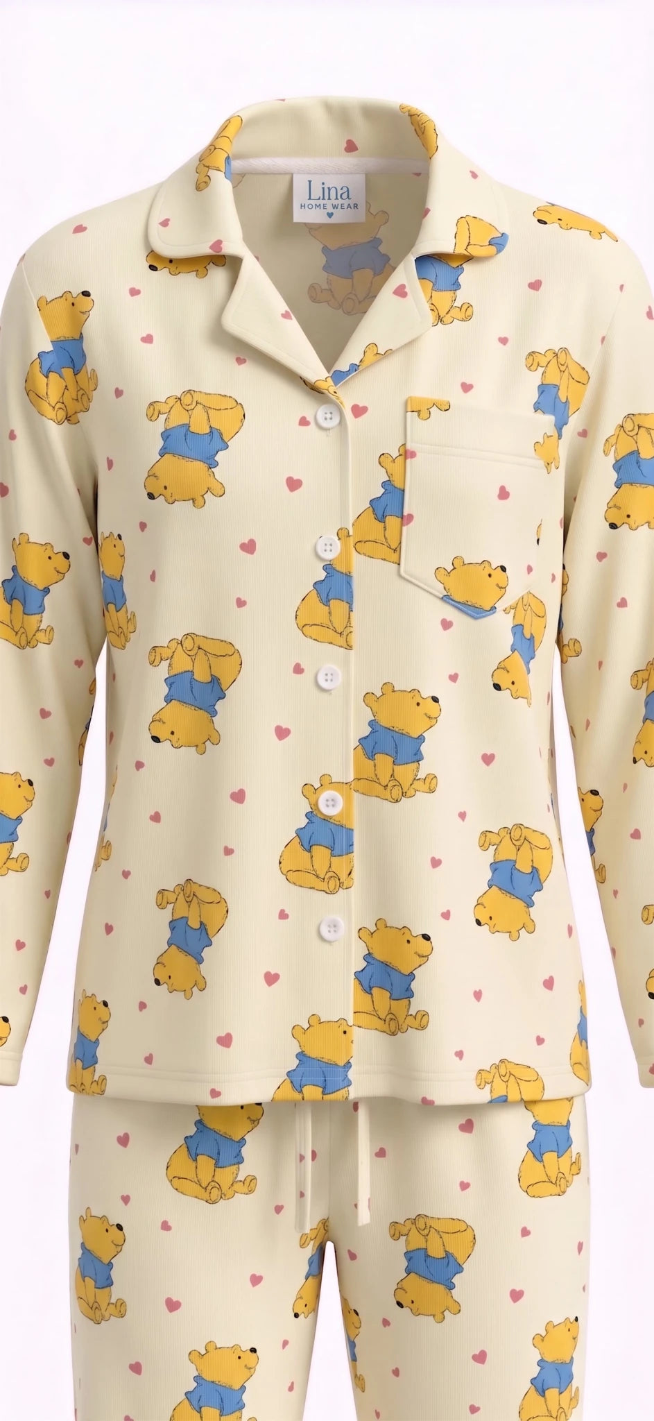Honey Bear Pajama Set - Lina Homewear