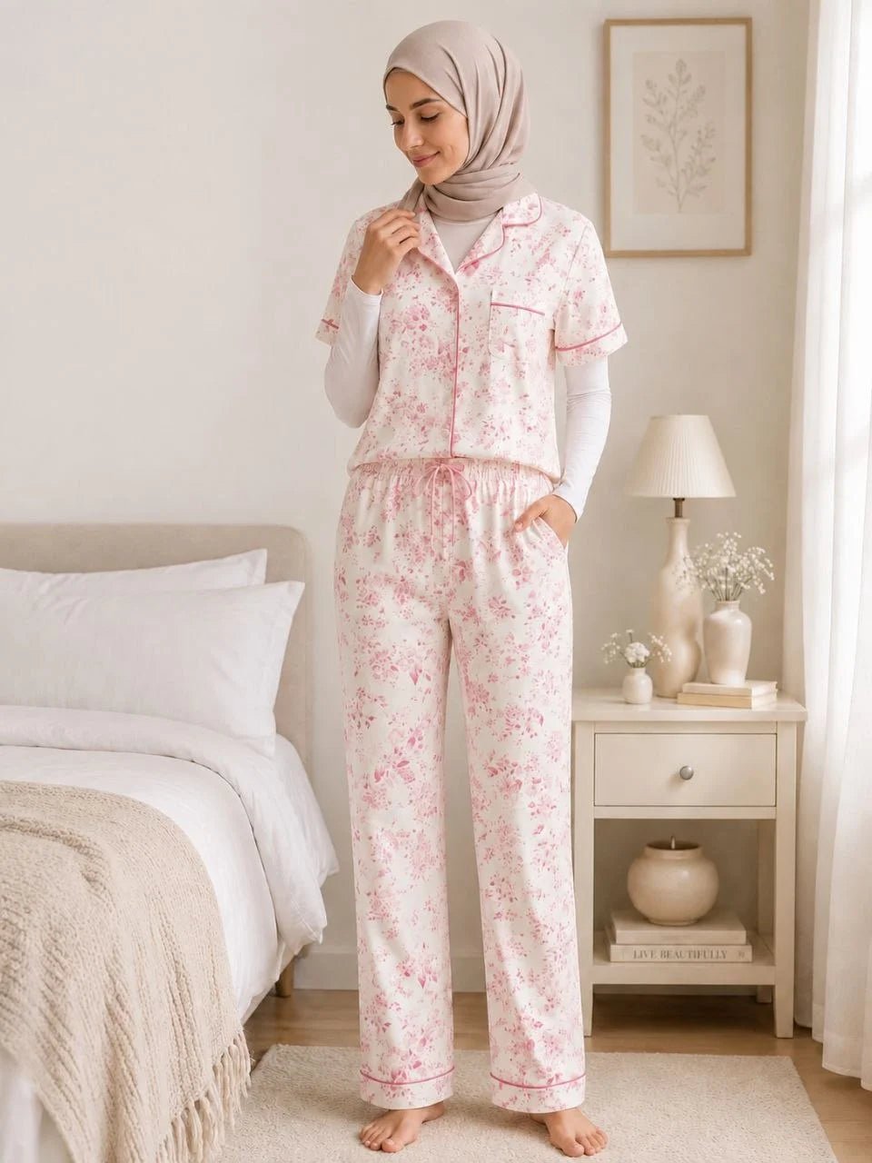 Rose Pajama Set - Lina Homewear