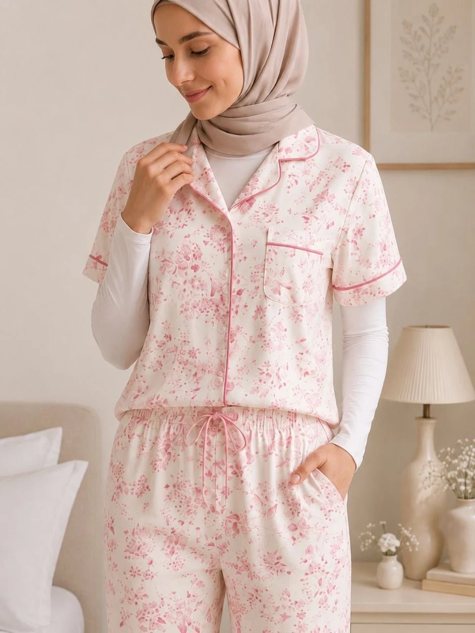 Rose Pajama Set - Lina Homewear